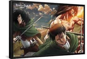 Attack on Titan: Season 2 - Trio-Trends International-Framed Poster