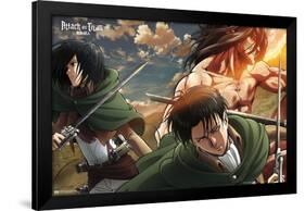 Attack on Titan: Season 2 - Trio-Trends International-Framed Poster