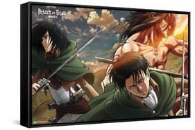 Attack on Titan: Season 2 - Trio-Trends International-Framed Stretched Canvas