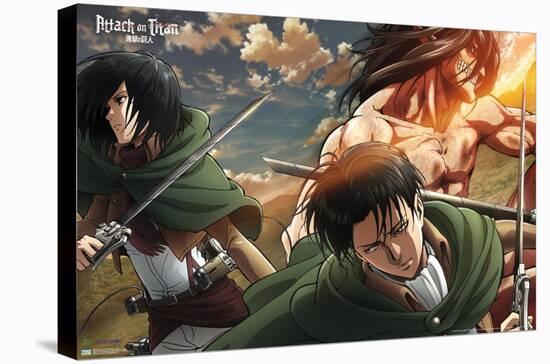 Attack on Titan: Season 2 - Trio-Trends International-Stretched Canvas