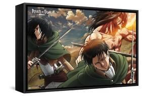 Attack on Titan: Season 2 - Trio-Trends International-Framed Stretched Canvas