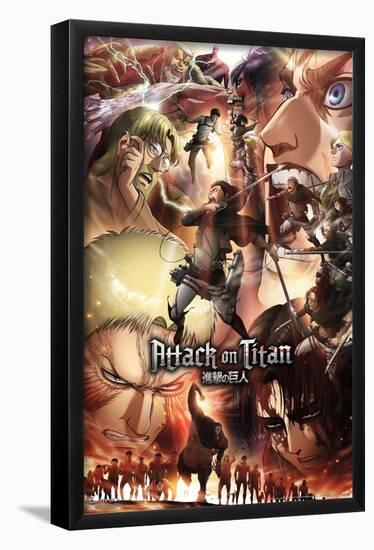 Attack on Titan: Season 3 - Key Art-Trends International-Framed Poster