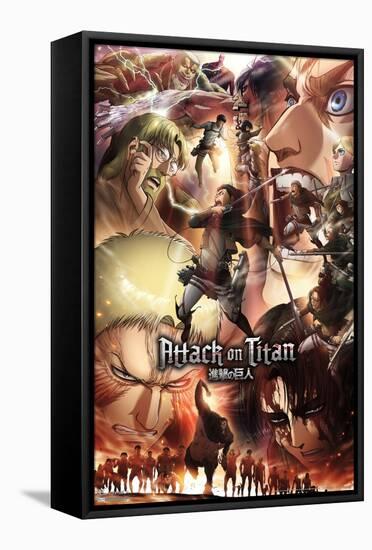 Attack on Titan: Season 3 - Key Art-Trends International-Framed Stretched Canvas