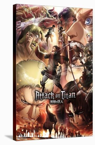 Attack on Titan: Season 3 - Key Art-Trends International-Stretched Canvas