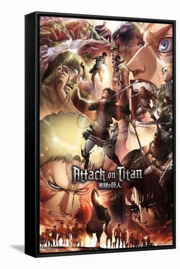 Attack on Titan: Season 3 - Key Art-Trends International-Framed Stretched Canvas