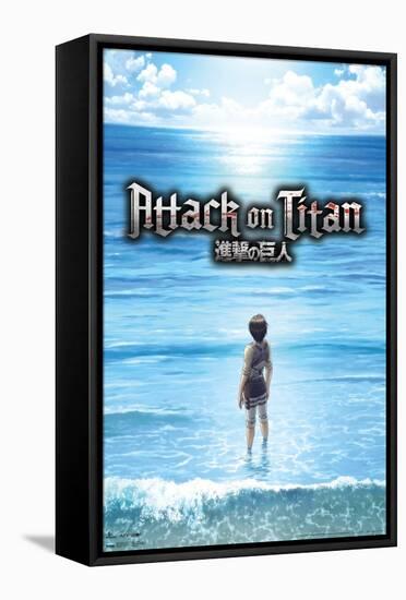 Attack on Titan: Season 3 - Ocean-Trends International-Framed Stretched Canvas