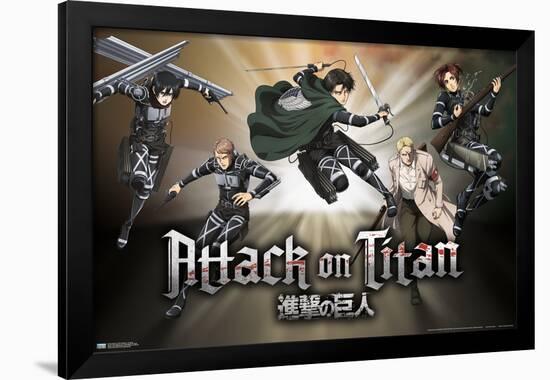 Attack On Titan: Season 4 - Collage-Trends International-Framed Poster