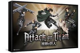 Attack On Titan: Season 4 - Collage-Trends International-Framed Stretched Canvas