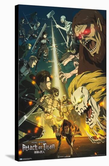 Attack on Titan: Season 4 - Key Visual 3-Trends International-Stretched Canvas