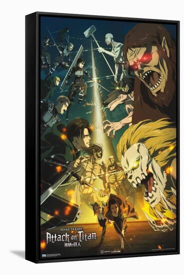 Attack on Titan: Season 4 - Key Visual 3-Trends International-Framed Stretched Canvas