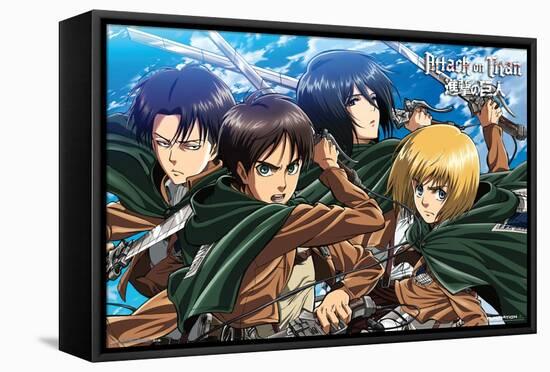 Attack on Titan - Swords-Trends International-Framed Stretched Canvas