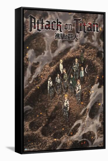 Attack on Titan: The Final Season - Part 3 Teaser-Trends International-Framed Stretched Canvas