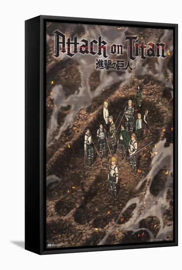Attack on Titan: The Final Season - Part 3 Teaser-Trends International-Framed Stretched Canvas