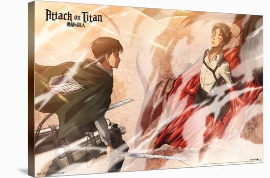 Attack on Titan - Wind-Trends International-Stretched Canvas