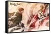 Attack on Titan - Wind-Trends International-Framed Stretched Canvas