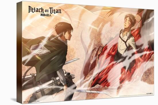 Attack on Titan - Wind-Trends International-Stretched Canvas