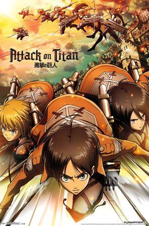 32 x 43 Inches Struggle Against The Titans Wall Scroll Poster Officially Licesned CWS-Media Group Attack on Titan