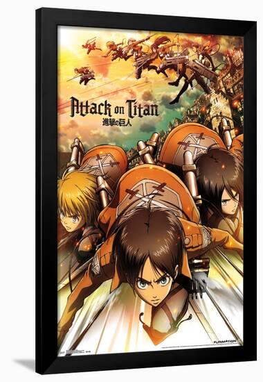 Attack On Titans - Attack-null-Framed Poster