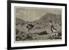 Attacked by an Ostrich, an Incident on a Farm at the Cape of Good Hope-null-Framed Giclee Print