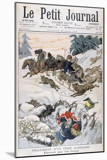 Attacked by Wolves, Russia, 1903-null-Mounted Giclee Print