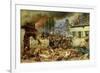 Attacking the Prussians in Plancenoit in the Battle of Waterloo, 1863-Adolf Northern-Framed Giclee Print