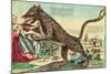 Attacks by the Beast of Gevaudan in 1764-null-Mounted Giclee Print