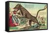 Attacks by the Beast of Gevaudan in 1764-null-Framed Stretched Canvas