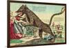 Attacks by the Beast of Gevaudan in 1764-null-Framed Giclee Print