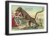 Attacks by the Beast of Gevaudan in 1764-null-Framed Giclee Print