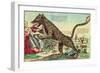 Attacks by the Beast of Gevaudan in 1764-null-Framed Giclee Print