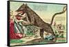 Attacks by the Beast of Gevaudan in 1764-null-Framed Stretched Canvas