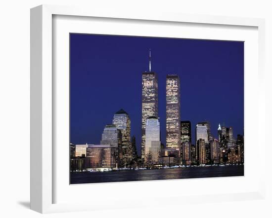 Attacks Trade Center-Mark Lennihan-Framed Premium Photographic Print