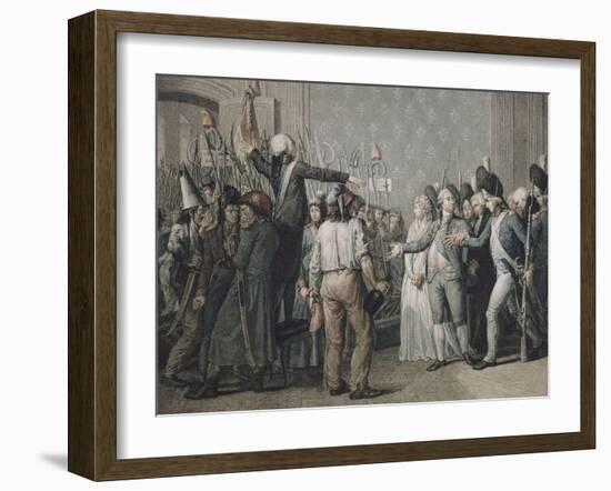 Attaque du palais des Tuileries, le 20 juin 1792-null-Framed Giclee Print