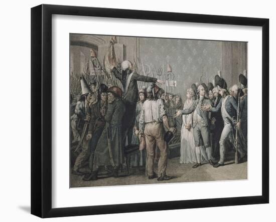 Attaque du palais des Tuileries, le 20 juin 1792-null-Framed Giclee Print