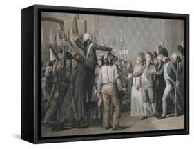 Attaque du palais des Tuileries, le 20 juin 1792-null-Framed Stretched Canvas