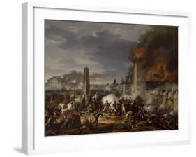 Attaque et prise de la ville de Ratisbonne par le maréchal Lannes le 23 avril 1809-Charles Thevenin-Framed Giclee Print