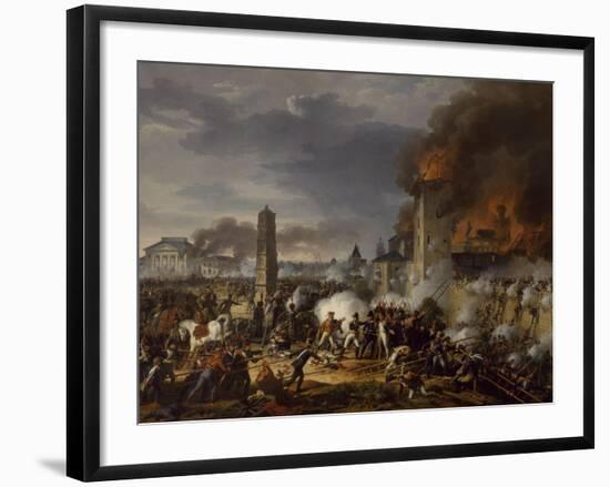 Attaque et prise de la ville de Ratisbonne par le maréchal Lannes le 23 avril 1809-Charles Thevenin-Framed Giclee Print