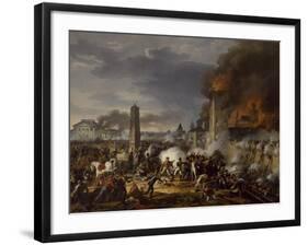 Attaque et prise de la ville de Ratisbonne par le maréchal Lannes le 23 avril 1809-Charles Thevenin-Framed Giclee Print