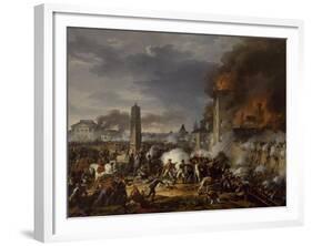 Attaque et prise de la ville de Ratisbonne par le maréchal Lannes le 23 avril 1809-Charles Thevenin-Framed Giclee Print