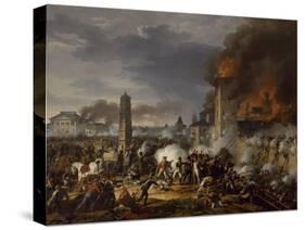 Attaque et prise de la ville de Ratisbonne par le maréchal Lannes le 23 avril 1809-Charles Thevenin-Stretched Canvas