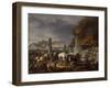 Attaque et prise de la ville de Ratisbonne par le maréchal Lannes le 23 avril 1809-Charles Thevenin-Framed Giclee Print