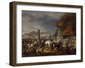 Attaque et prise de la ville de Ratisbonne par le maréchal Lannes le 23 avril 1809-Charles Thevenin-Framed Giclee Print