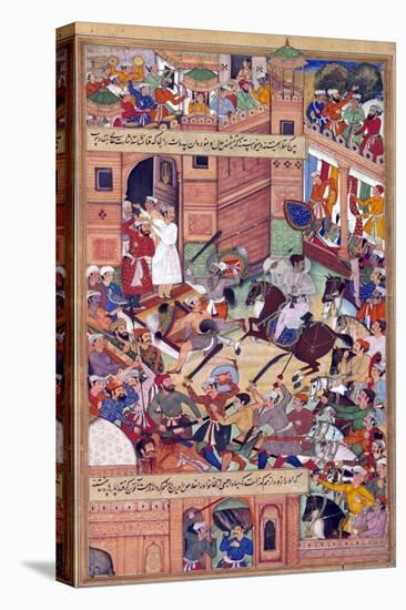 Attempt on the Life of Akbar the Great at Delhi, 1564-Science Source-Stretched Canvas