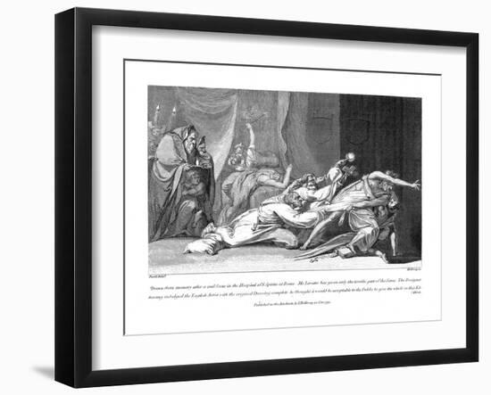 Attempt to Exorcise Evil Spirits Possessing a Patient in San Spirito Hospital, Rome, 1792-Henry Fuseli-Framed Giclee Print