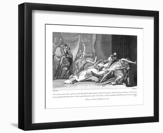 Attempt to Exorcise Evil Spirits Possessing a Patient in San Spirito Hospital, Rome, 1792-Henry Fuseli-Framed Premium Giclee Print