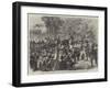 Attempt to Shoot the Emperor of Russia in the Bois De Boulogne, Seizure of the Assassin-Jules Pelcoq-Framed Giclee Print