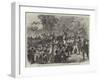 Attempt to Shoot the Emperor of Russia in the Bois De Boulogne, Seizure of the Assassin-Jules Pelcoq-Framed Giclee Print