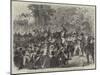 Attempt to Shoot the Emperor of Russia in the Bois De Boulogne, Seizure of the Assassin-Jules Pelcoq-Mounted Giclee Print