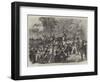 Attempt to Shoot the Emperor of Russia in the Bois De Boulogne, Seizure of the Assassin-Jules Pelcoq-Framed Giclee Print