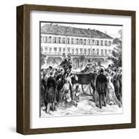 Attempted Assasination of Wilhelm I-null-Framed Art Print